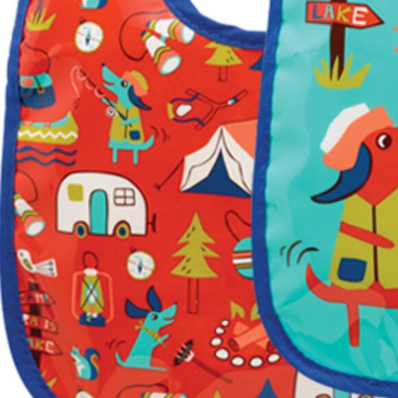 NWT Baby Bib Gift Set-of-Two by SugarBooger Ore'Original Camping - Picture 4 of 4